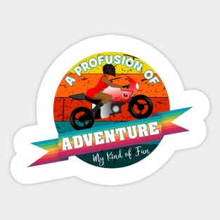 A Profusion of Adventure Sticker